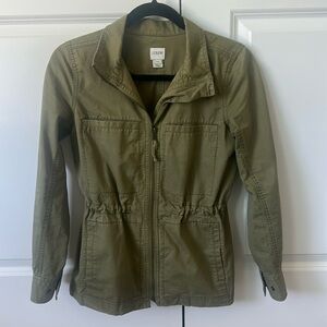Like New J. Crew Green Utility Jacket, XXS